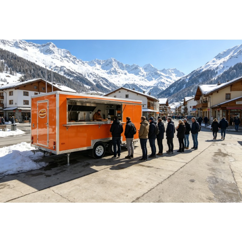 Coffee Equipment Service - Konfigurowalny Mini Wózek Obsługujecki na Zewnątrz,