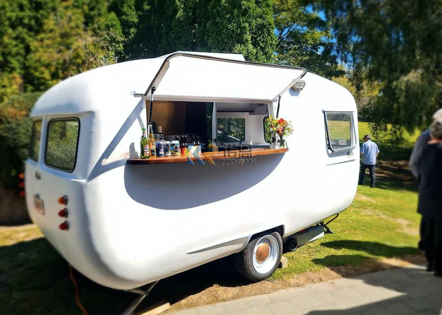 Mobile Coffee Van Equipment - W pełni wyposażona przyczepa kempingowa Wózki