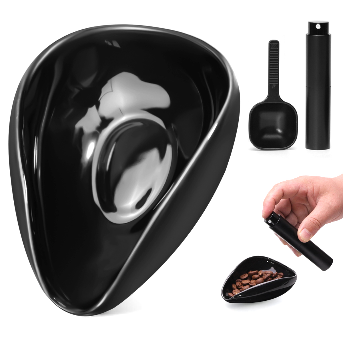 Coffee Equipment Set - Zestaw filiżanek i łyżek do dozowania