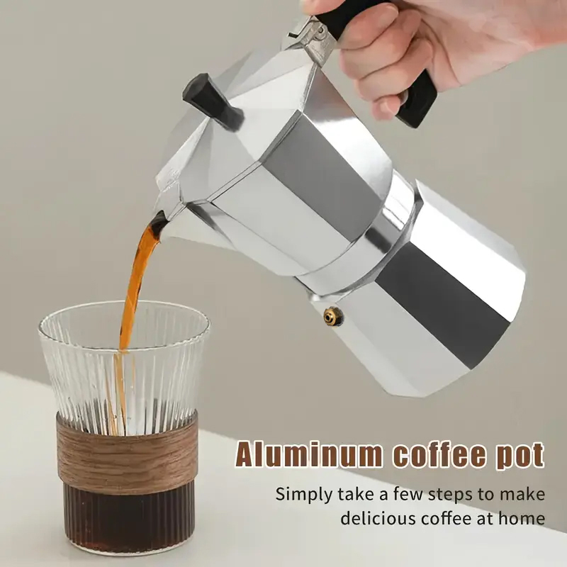 Coffee Equipment Camping - Klasyczny aluminiowy ekspres do kawy moka