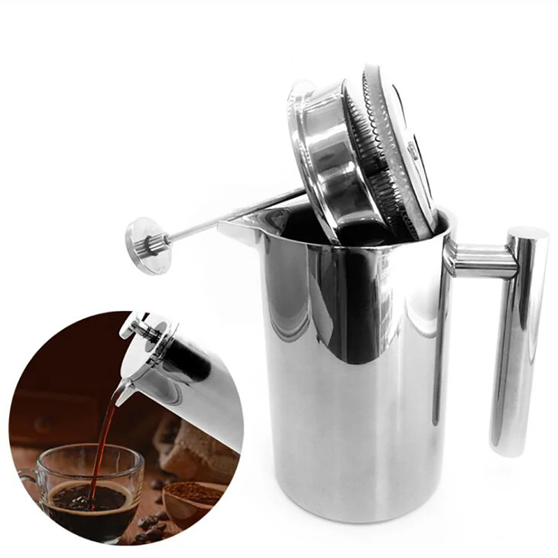 Coffee Equipment For Camping - Dwustronna, izolowana termicznie kafetierka z filtrem,
