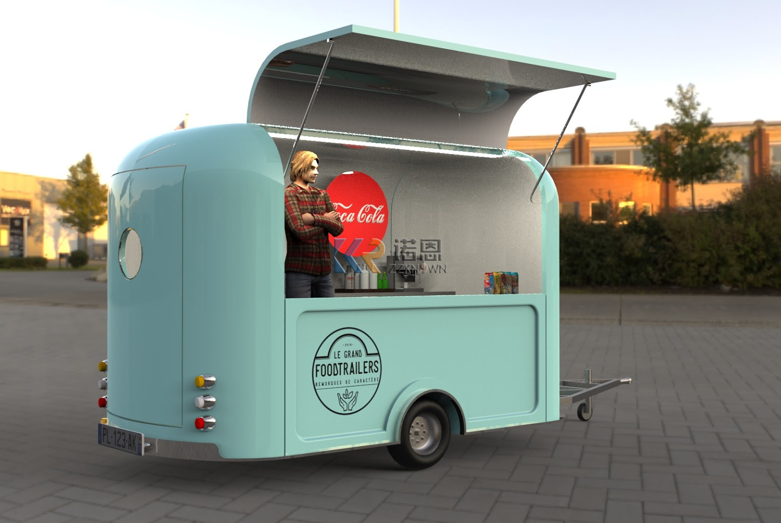 W pełni wyposażona przyczepa k – Mobile Coffee Van Equipment recenzja i cena