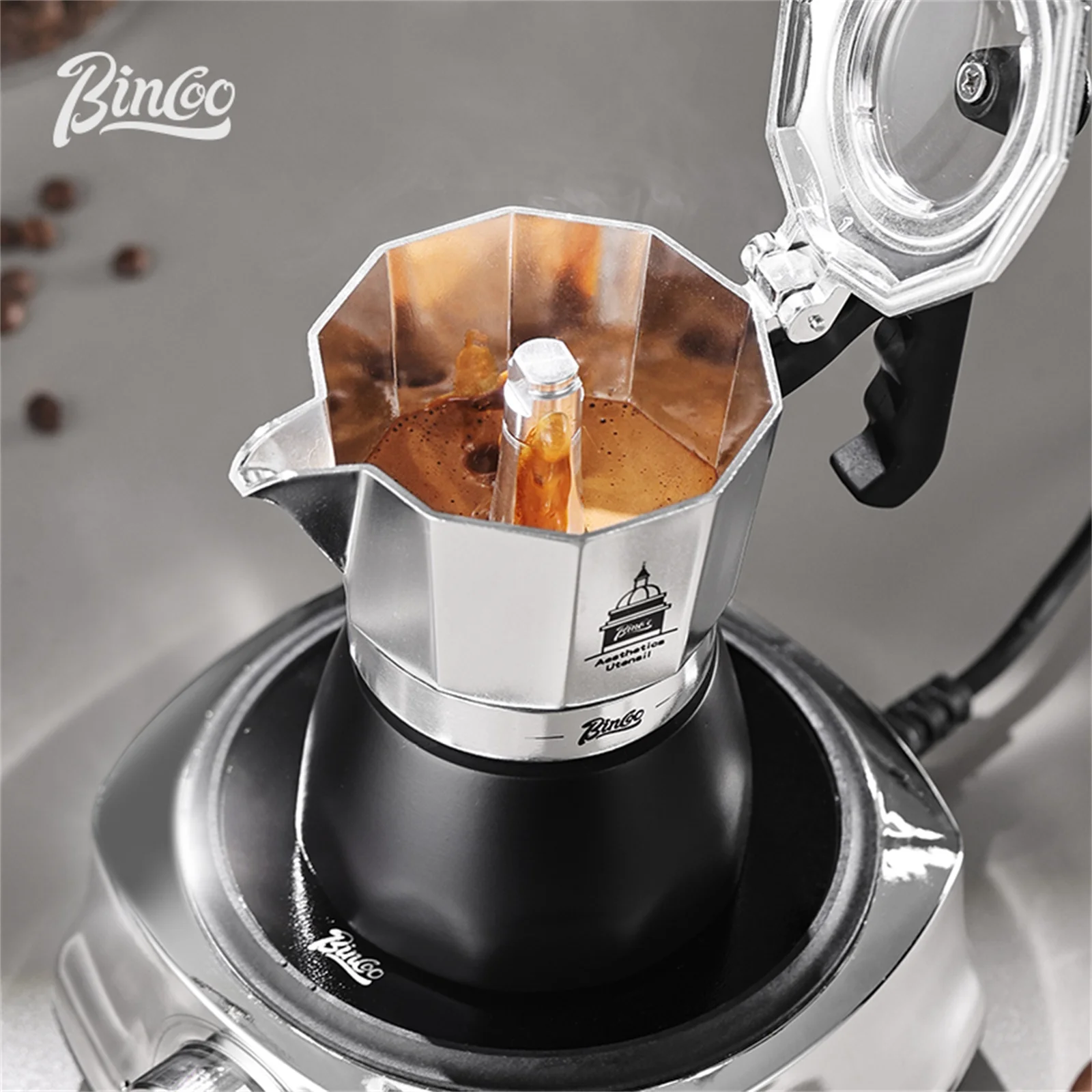 BINCOO Dwu-zaworowy Moka Pot,  – Coffee Equipment Set recenzja i cena