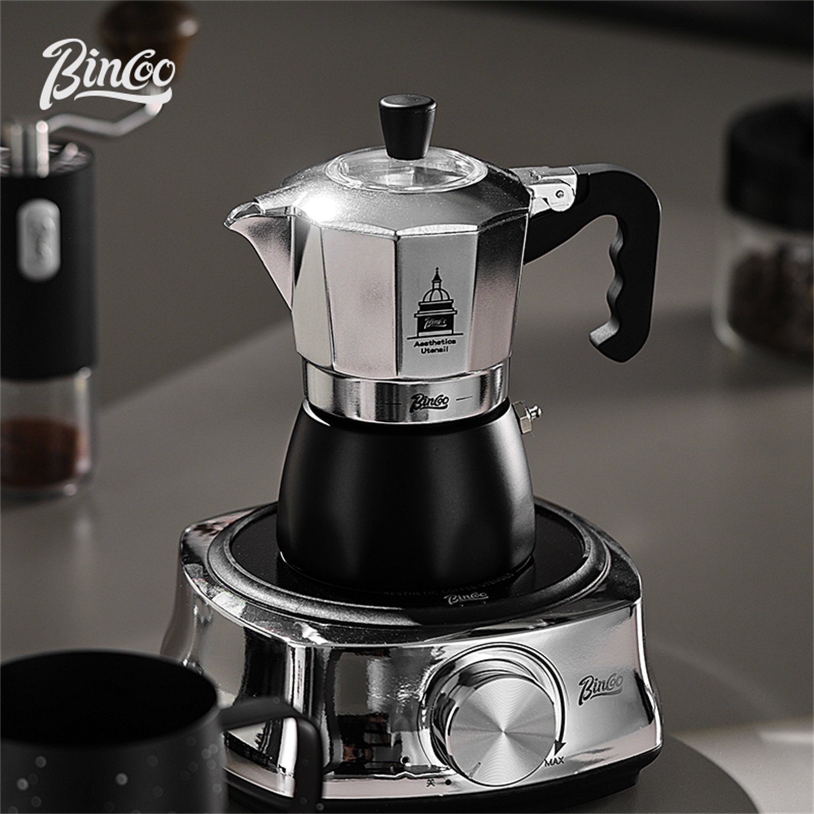 BINCOO Dwu-zaworowy Moka Pot,  – Coffee Equipment Set recenzja i cena