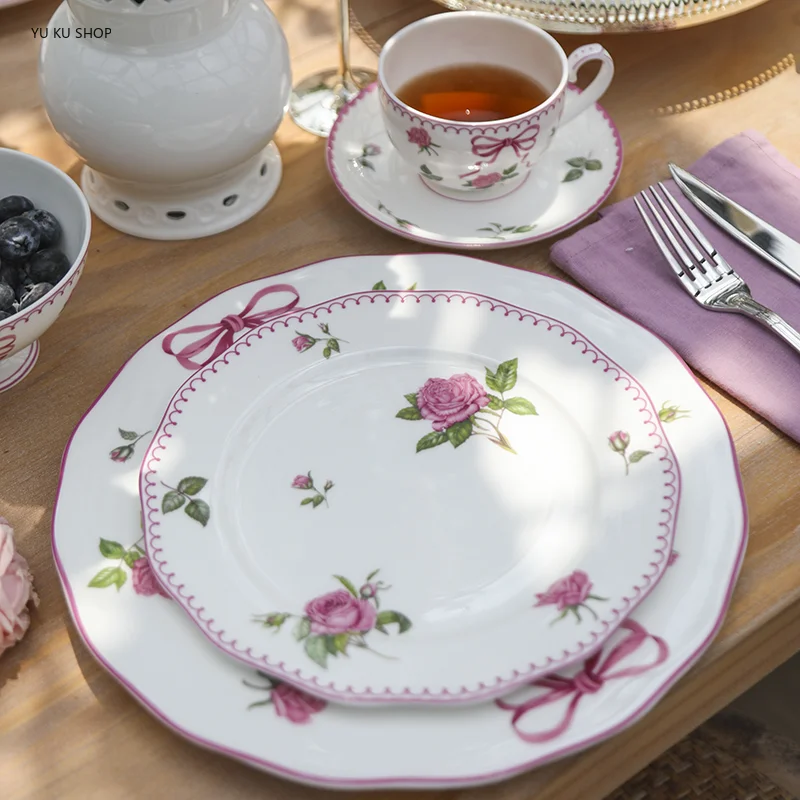 French Rose Cutlery Bone China – Coffee Equipment Set recenzja i cena